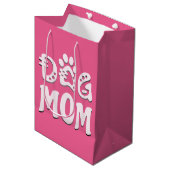 Dog mama medium cadeauzakje (Voorkant Gekanteld)