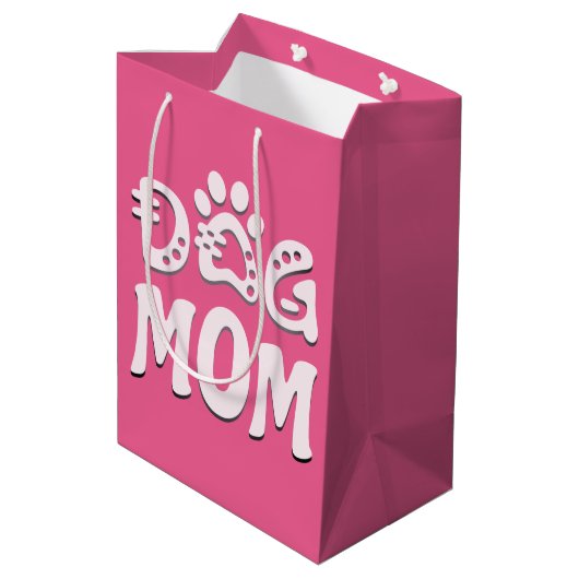 Dog mama medium cadeauzakje (Achterkant Gekanteld)