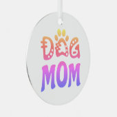 Dog mama metalen ornament (Voorkant Rechts)