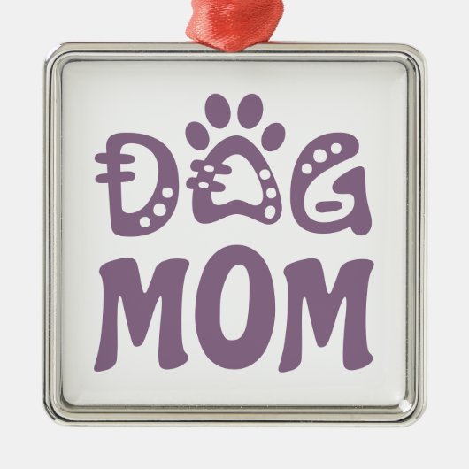 Dog mama metalen ornament (Voorkant)