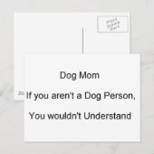 Dog Mama Moederdag Briefkaart (Voorkant / Achterkant)