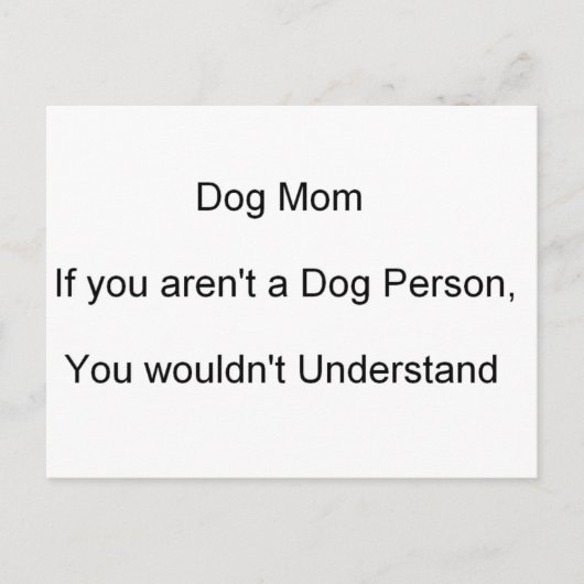 Dog Mama Moederdag Briefkaart (Voorkant)