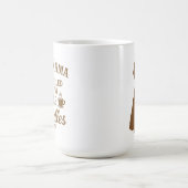 Dog Mama Mug – Fueled by Coffee & Cuddles – Brown Koffiemok (Center)