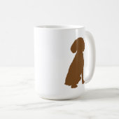 Dog Mama Mug – Fueled by Coffee & Cuddles – Brown Koffiemok (Voorkant rechts)