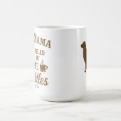Dog Mama Mug - Fueled by Coffee & Cuddles - Brown Koffiemok (Center)