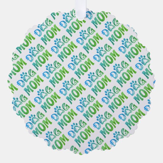 Dog mama ornament kaart (Voorkant)