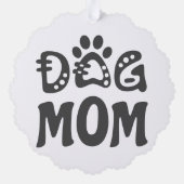 Dog mama ornament kaart (Achterkant)