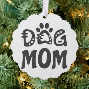 Dog mama ornament kaart