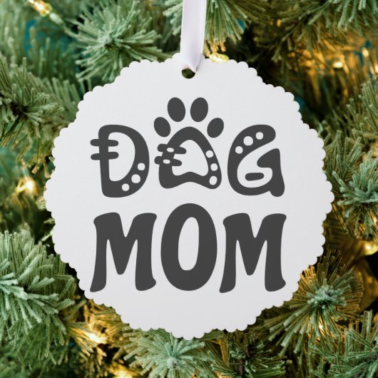Dog mama ornament kaart (Insitu (Drie))