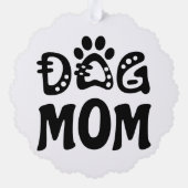Dog mama ornament kaart (Achterkant)