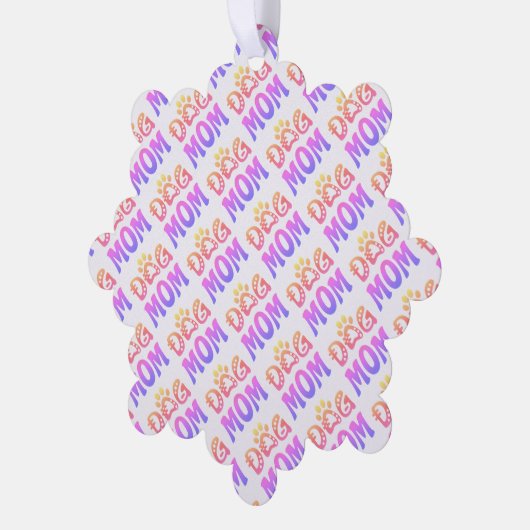 Dog mama ornament kaart (Links)