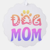 Dog mama ornament kaart (Achterkant)