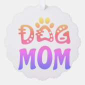 Dog mama ornament kaart (Voorkant)