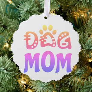 Dog mama ornament kaart