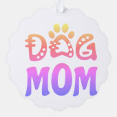 Dog mama ornament kaart (Achterkant)