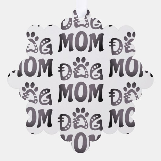 Dog mama ornament kaart (Achterkant)