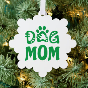 Dog mama ornament kaart