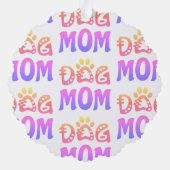 Dog mama ornament kaart (Achterkant)