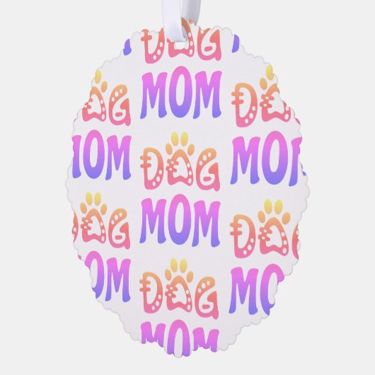 Dog mama ornament kaart (Links)