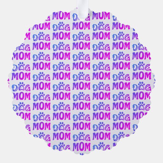 Dog mama ornament kaart (Achterkant)