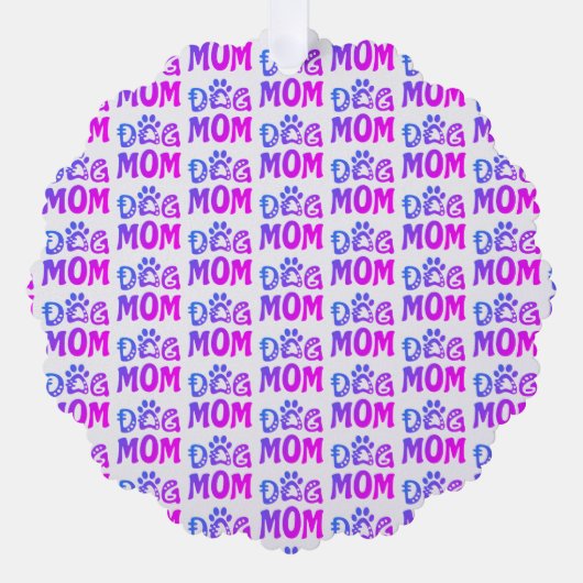 Dog mama ornament kaart (Voorkant)