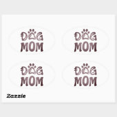 Dog mama ovale sticker (Vel)