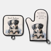 Dog mama ovenwant & pannenlap set (Voorkant)