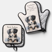 Dog mama ovenwant & pannenlap set (Voorkant / Achterkant)