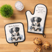 Dog mama ovenwant & pannenlap set (Top down)