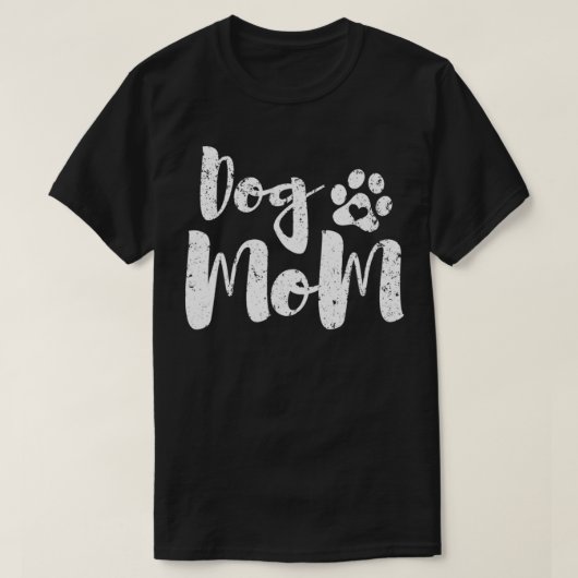 Dog Mama Paw Gift vers T-shirt (Design voorkant)