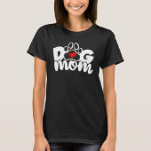 Dog mama Paw Heart T-Shirt (Voorkant)