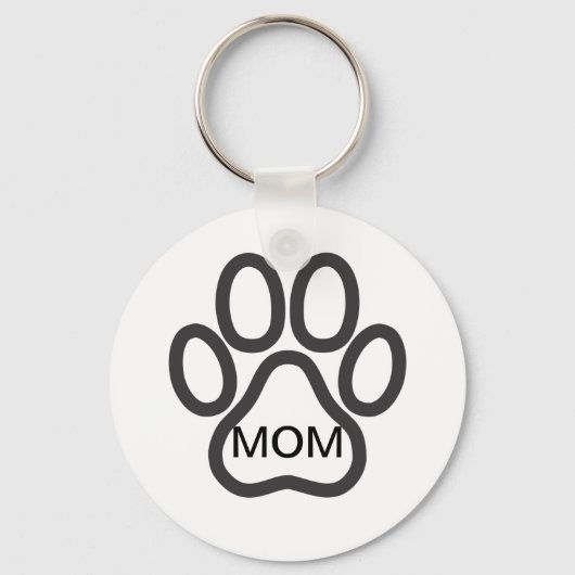 Dog mama Paw Sleutelhangers (Voorkant)