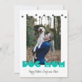 Dog mama | Pawprinters | Aangepaste foto-Moederdag Feestdagenkaart (Voorkant)