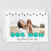 Dog mama | Pawprinters | Aangepaste Moederdag Feestdagenkaart (Voorkant)