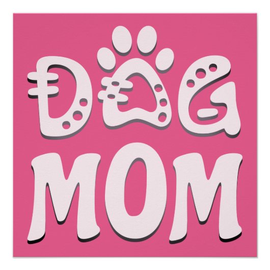 Dog mama perfect poster (Voorkant)