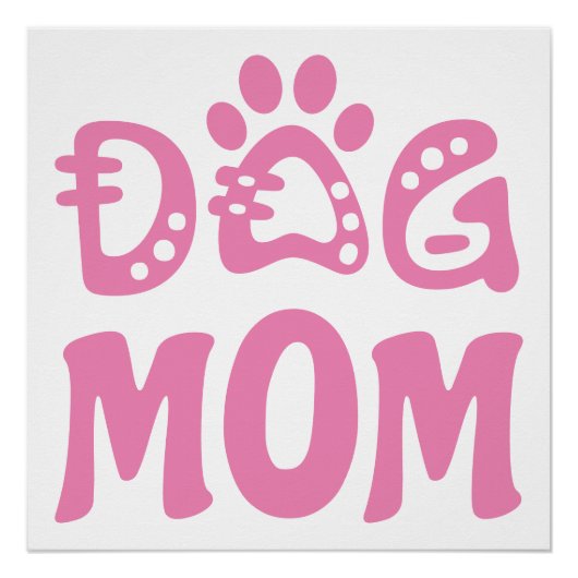 Dog mama perfect poster (Voorkant)