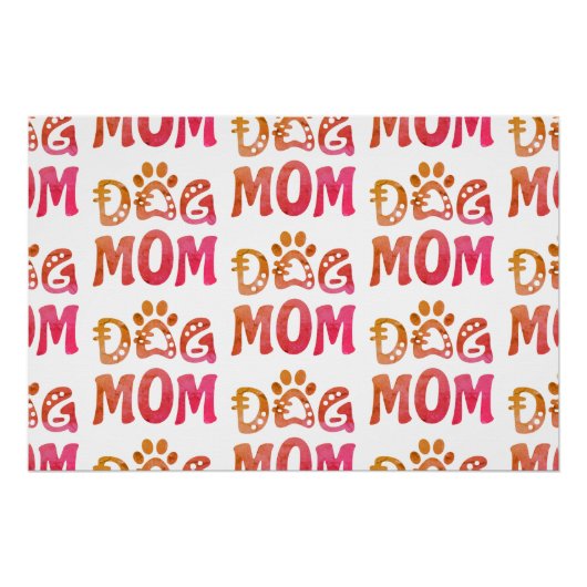 Dog mama perfect poster (Voorkant)