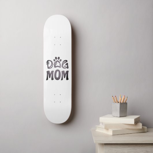 Dog mama persoonlijk skateboard (Muurkunst)