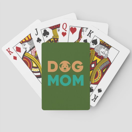 Dog mama pokerkaarten (Achterkant)