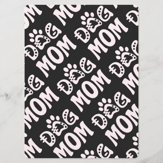 Dog mama programmakaart (Achterkant)