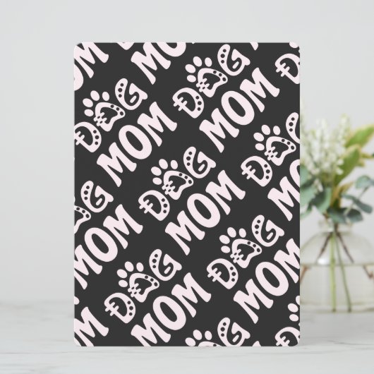 Dog mama programmakaart (Staand voorkant)