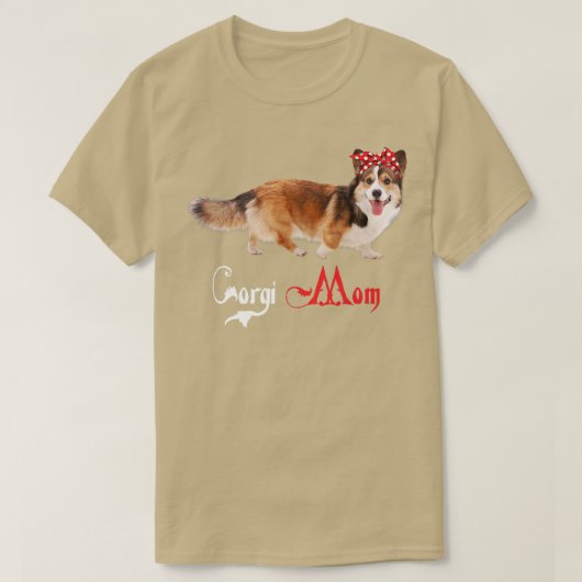 Dog Mama Puppy Ma Corgi T-shirt (Design voorkant)