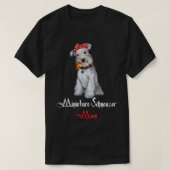Dog Mama Puppy Mom Miniature Schnauzer T-shirt (Design voorkant)