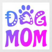Dog mama raamsticker (Vel)