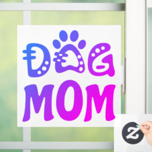 Dog mama raamsticker