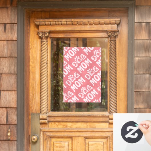Dog mama raamsticker (Huis Deur)