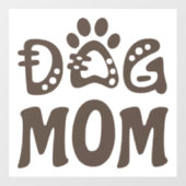 Dog mama raamsticker (Vel)