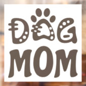 Dog mama raamsticker (Vel 2)