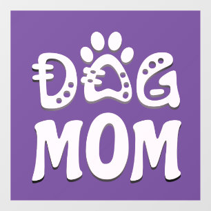 Dog mama raamsticker