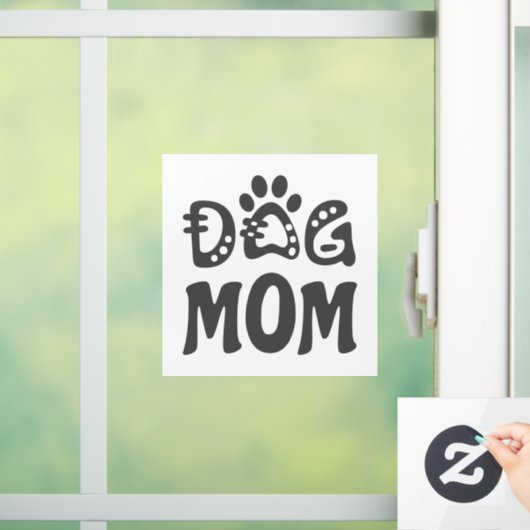 Dog mama raamsticker (Huis)